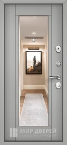 Дверь металлическая серая №22 внутренняя - фото