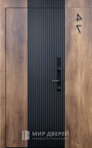 Входная дверь дизайнерская в дом №24 внутренняя - фото