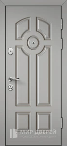 Входная дверь соната бетон серый №10 внешняя - фото