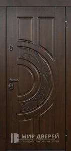 Отечественная дверь МДФ классика с наполнением из минеральной ваты №539 внешняя - фото