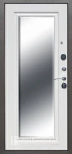 Входная дверь с большим зеркалом №65 внутренняя - фото